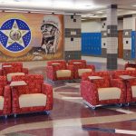The state seal room at Deer Creek Middle School was designed by Renaissance Architecture.