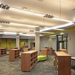 Elk City Elementary school media center was designed by Renaissance Architecture