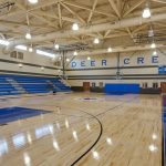 The gymnasium at Deer Creek Middle School was designed by Renaissance Architecture.