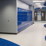 The hallways at Lomega High School were designed by Renaissance Architecture