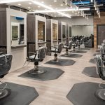 The hair styling stations at Metro Technology Centers- Cosmetology Salon was designed by Renaissance Architecture.