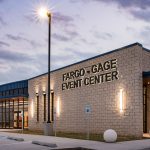 The student entrance of the Fargo - Gage Public Schools Event Center was designed by Renaissance Architecture.