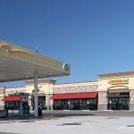 The exterior of the Westlake Retail building and gas station was designed by Renaissance Architecture.
