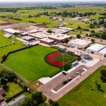 Aerial shot of Cashion Public Schools Baseball Field designed by Renaissance Architecture.
