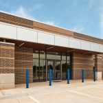 The front entrance of Metro Technology Centers- Early Education Center was designed by Renaissance Architecture.