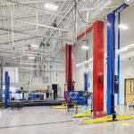The training bay of Metro Technology Centers- Automotive Training Center was designed by Renaissance Architecture.