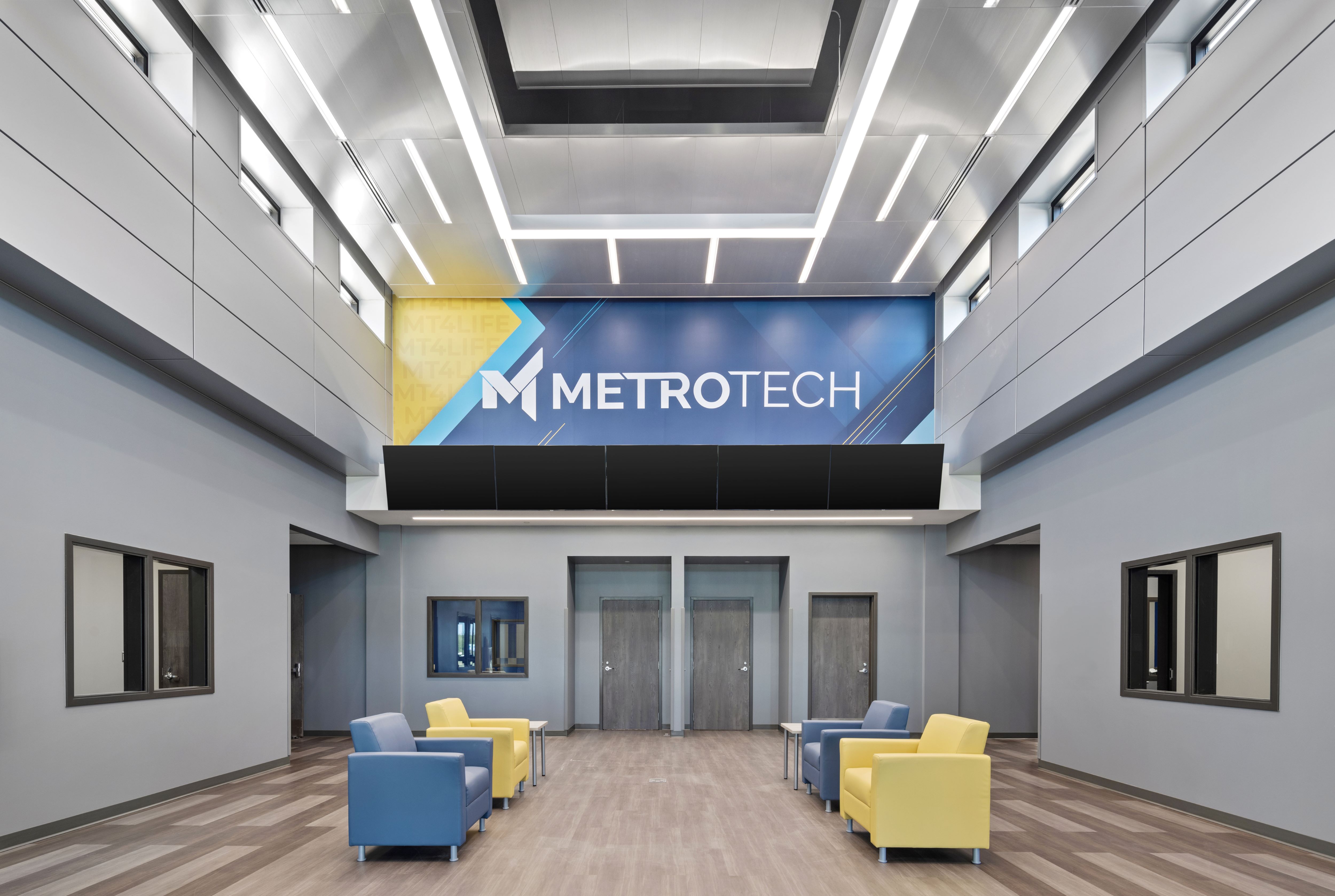 The interior of Metro Technology Centers- Public Safety Academy was designed by Renaissance Architecture.